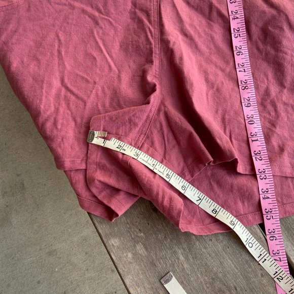 Torrid Stretch Linen Shortalls Pink Deco Rose NEW - Picture 10 of 10